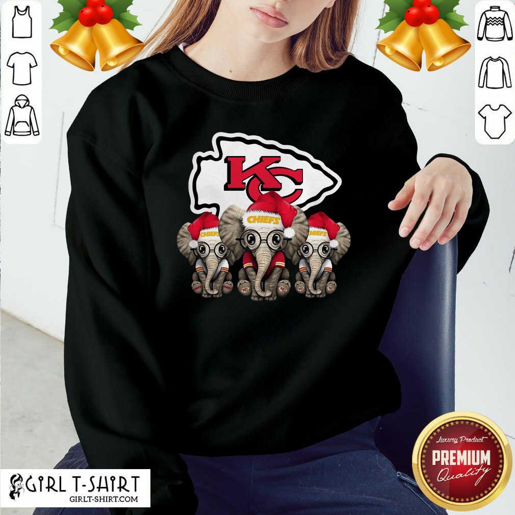 Official Kansas City Chiefs Elephant Christmas Shirt