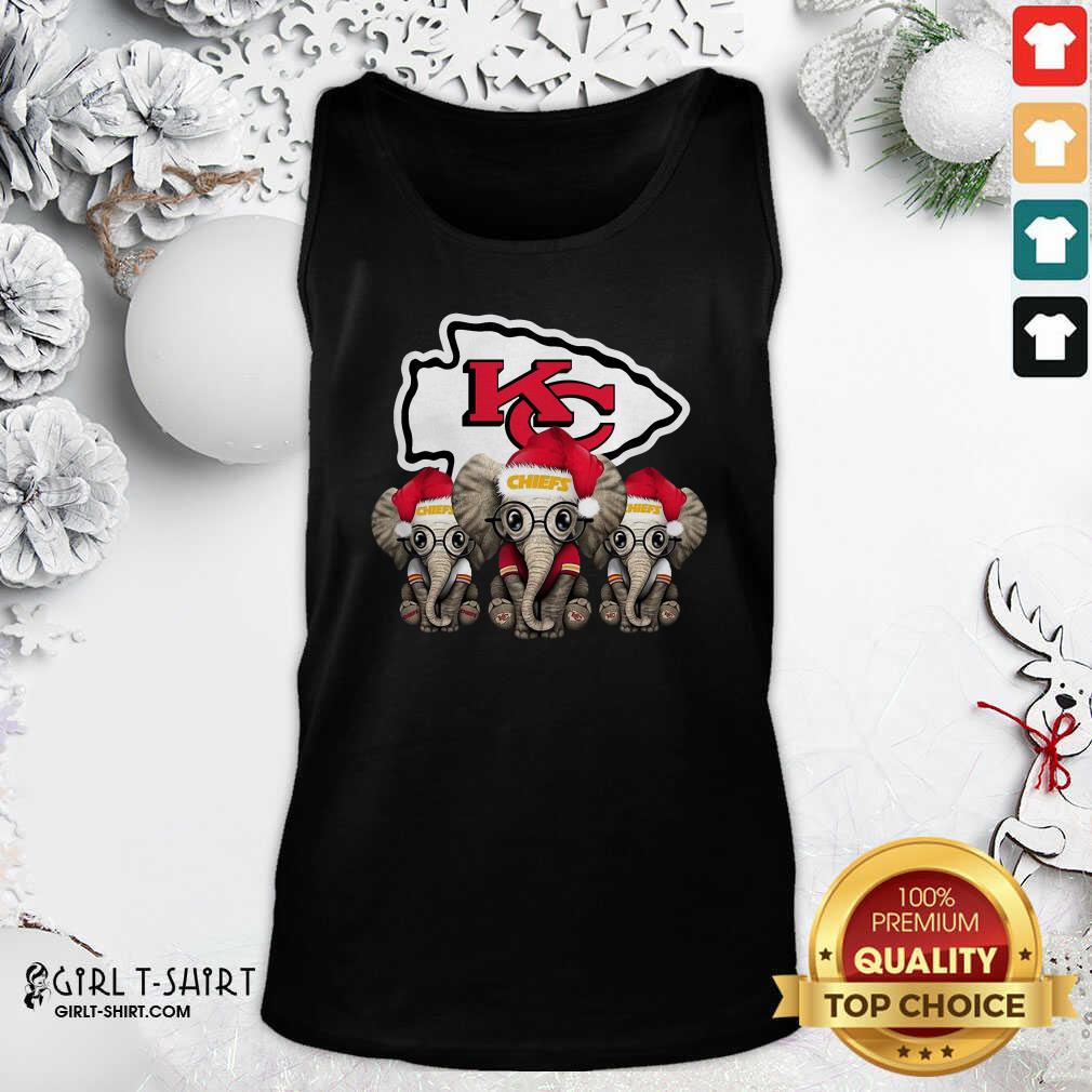 Official Kansas City Chiefs Elephant Christmas Shirt