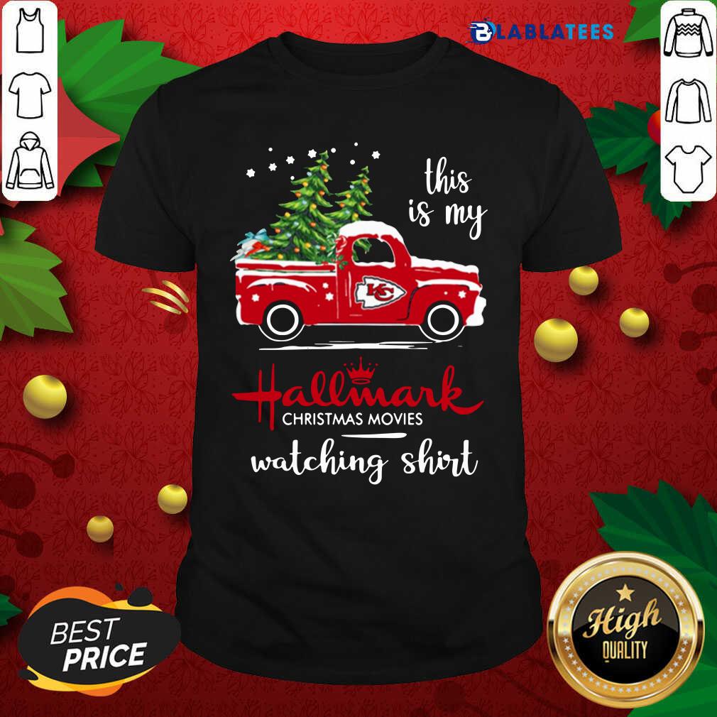 Official Kansas City Chiefs This Is My Hallmark Christmas Movies Watching Shirt