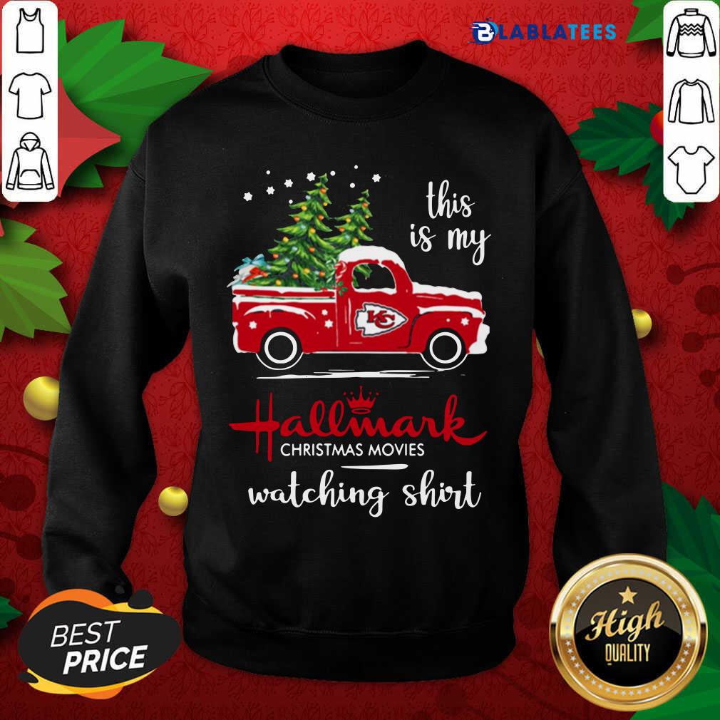 Official Kansas City Chiefs This Is My Hallmark Christmas Movies Watching Shirt