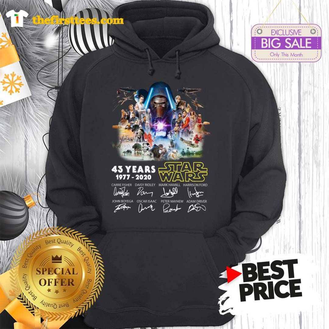 Official Kylo Ren 43 Years Of Star Wars Signature Shirt
