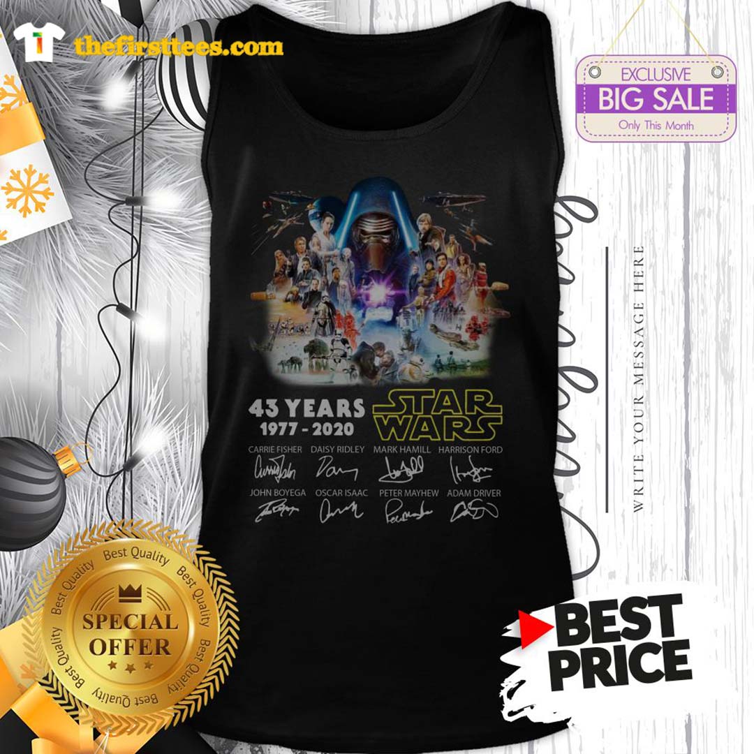 Official Kylo Ren 43 Years Of Star Wars Signature Shirt