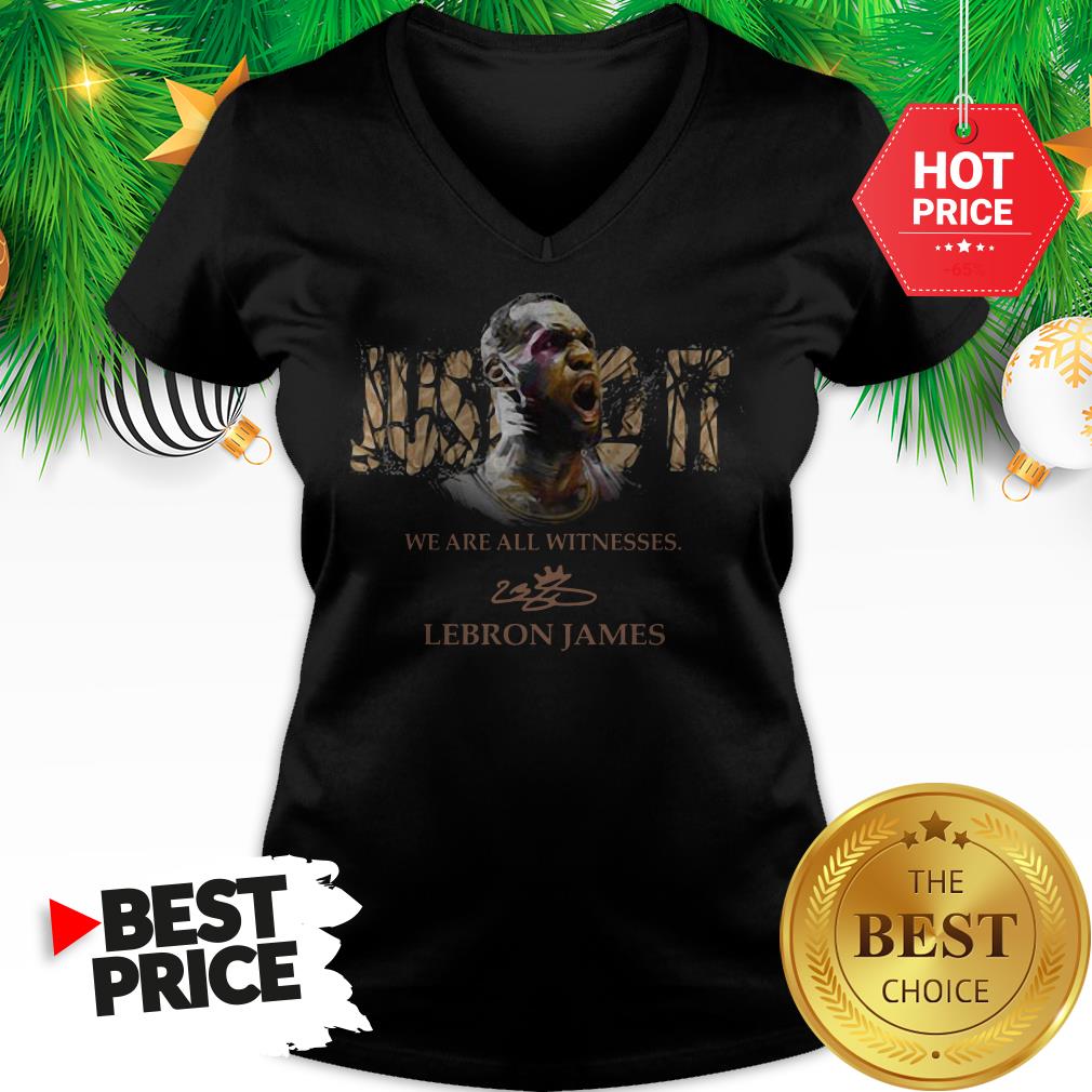 Official Lebron James Just Do It We Are All Witnesses Signature Shirt
