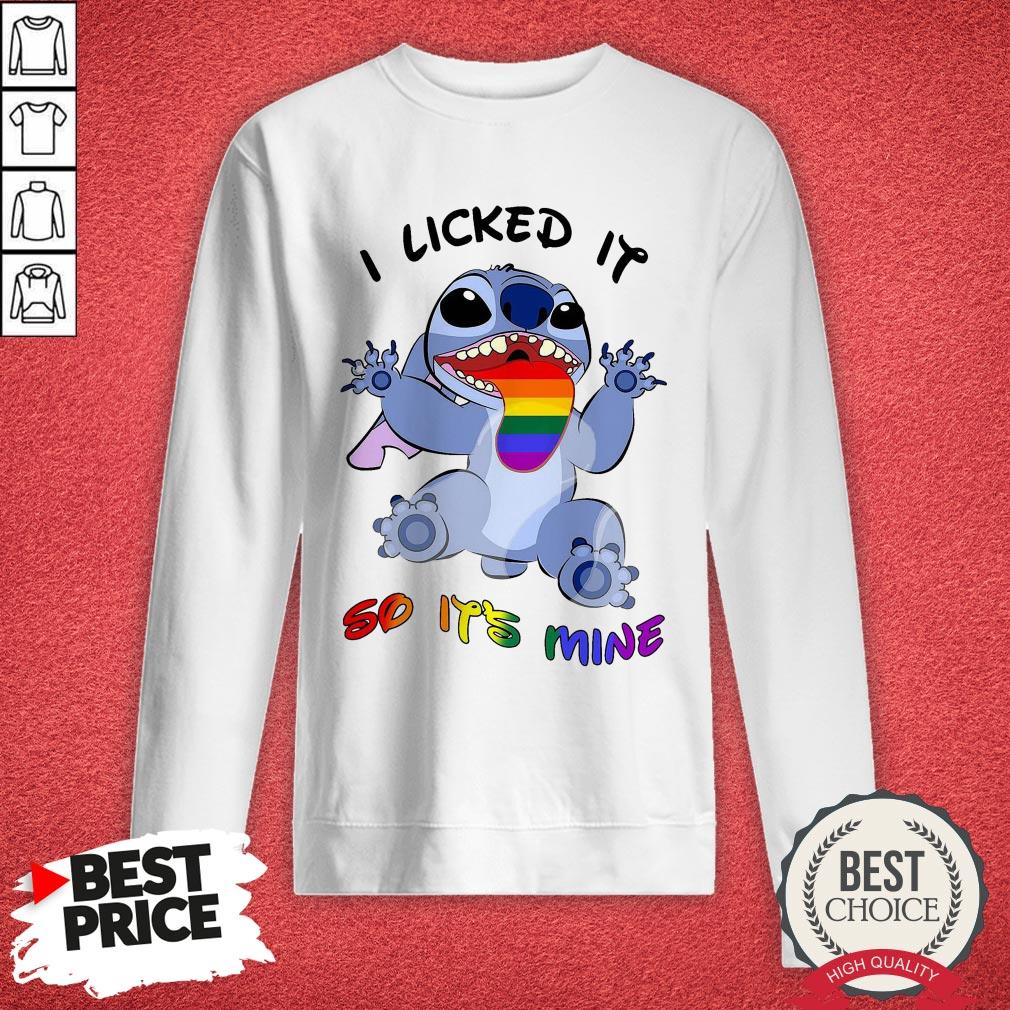 Official LGBT Stitch I Licked It So It’s Mine Shirt