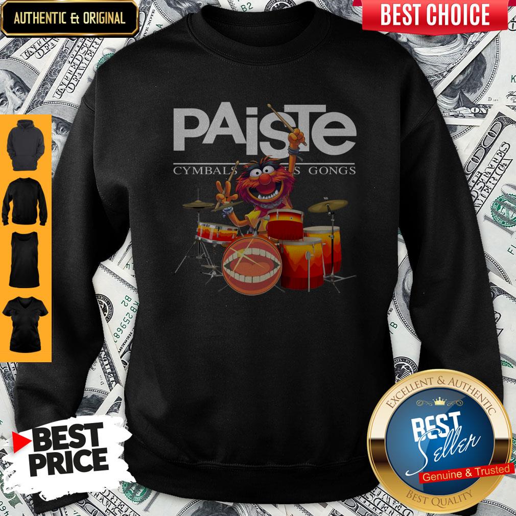 Official Muppets Animal Playing Drum Paiste Cymbals Sounds Gongs shirt