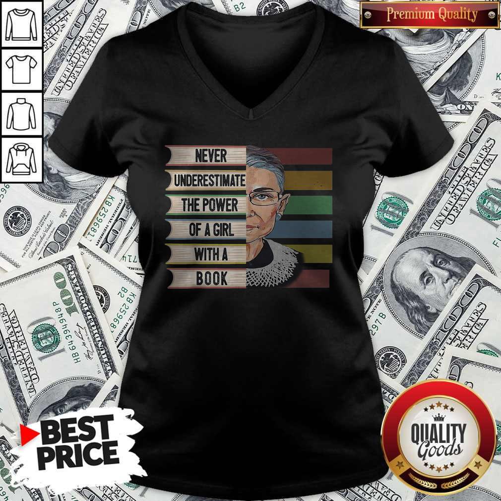Official Never Underestimate The Power Of A Girl With A Book Shirt