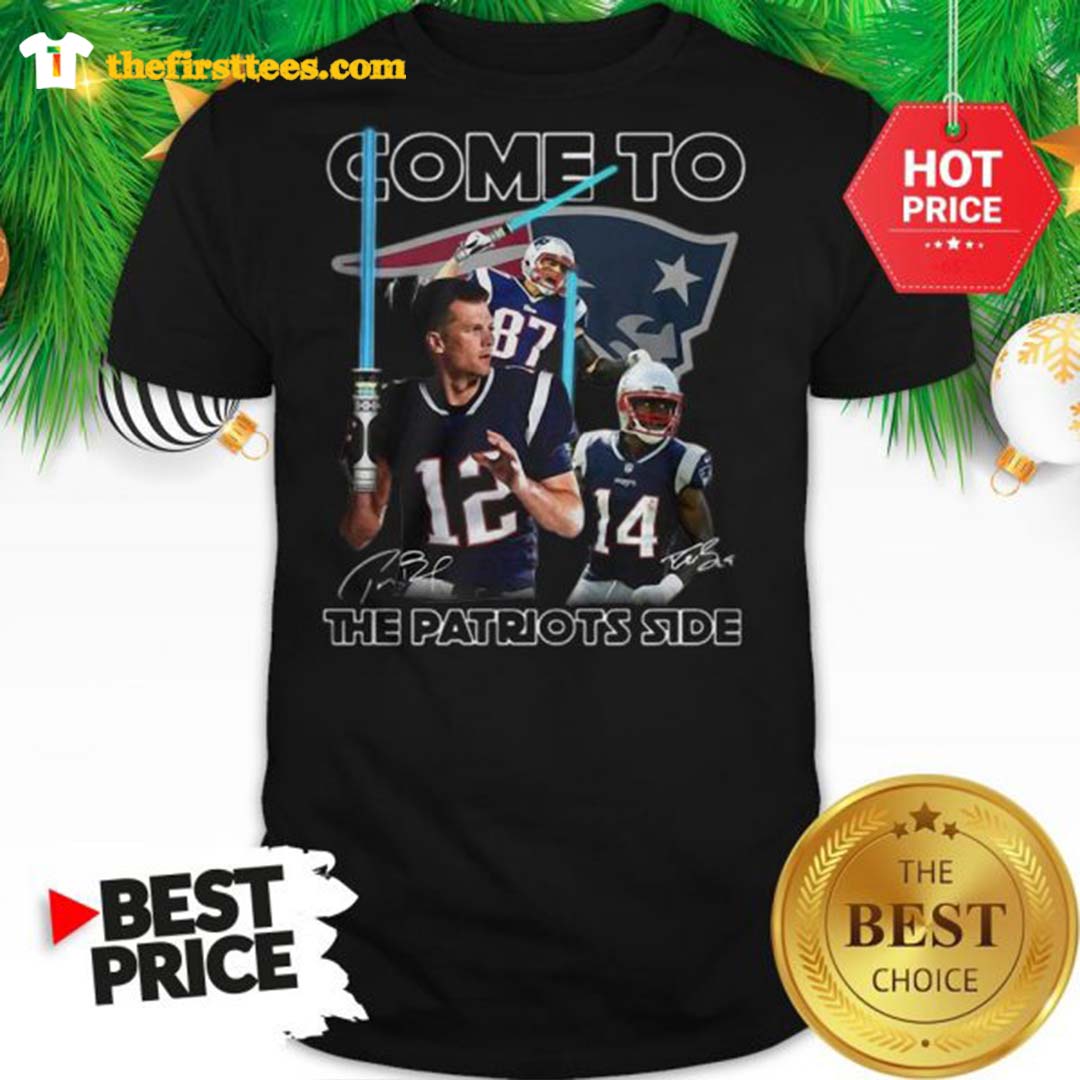 Official New England Patriots Come To The Patriots Side Signatures Shirt