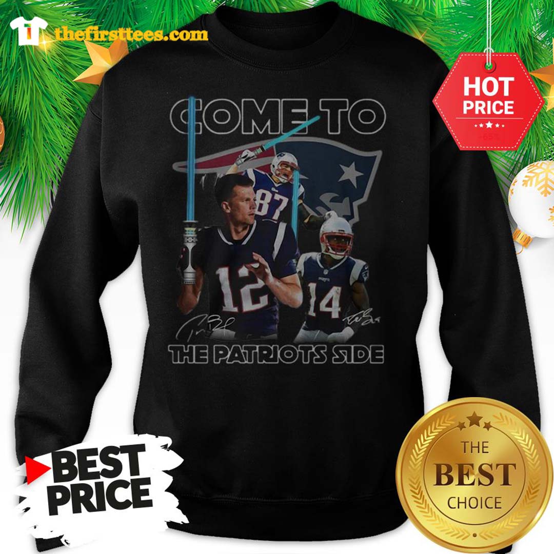 Official New England Patriots Come To The Patriots Side Signatures Shirt