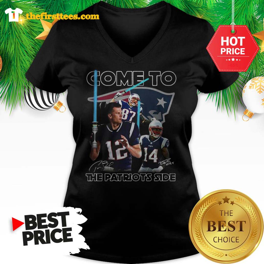 Official New England Patriots Come To The Patriots Side Signatures Shirt