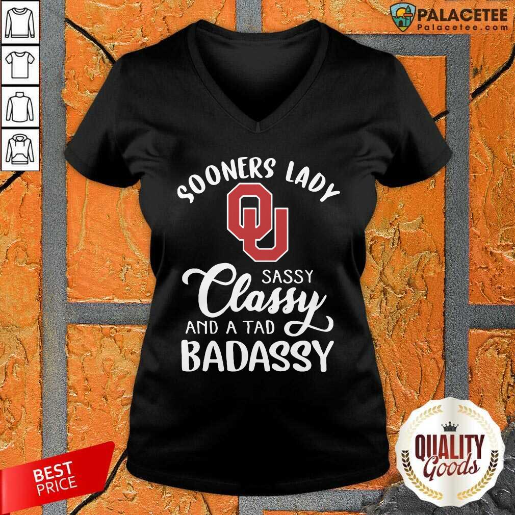 Official Oklahoma Sooners Lady Sassy Classy And A Tad Badassy Shirt