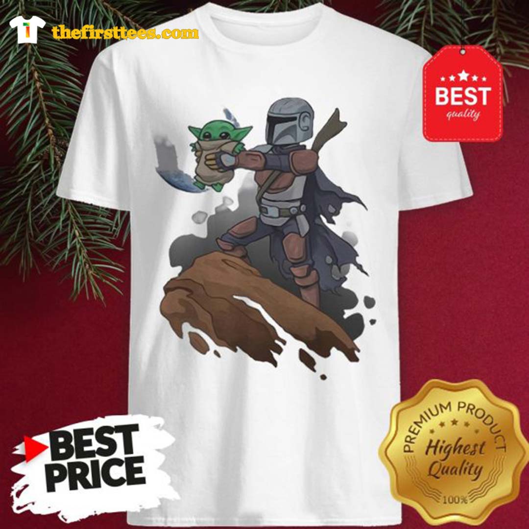 Official Pretty Baby Yoda The Manrorian Shirt