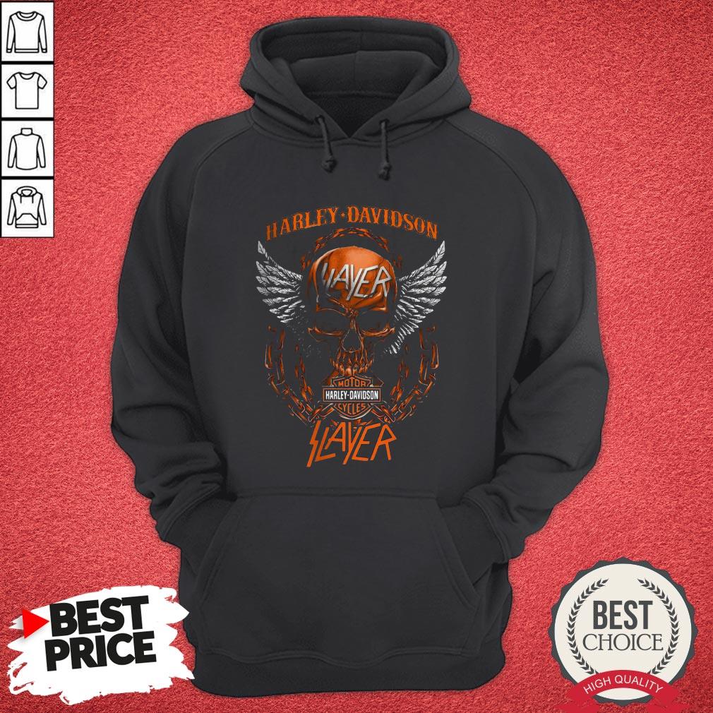 Official Skull Harley Davidson Motorcycles Slayer T-Shirt