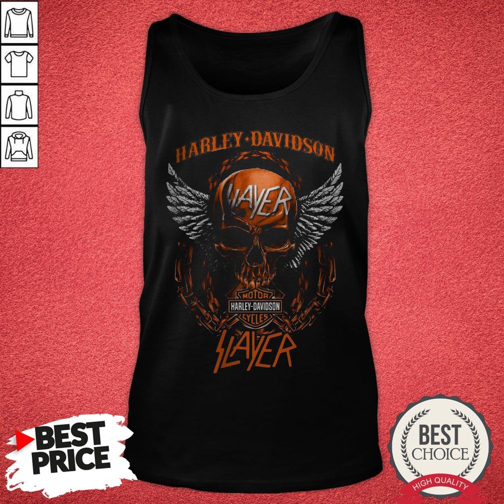 Official Skull Harley Davidson Motorcycles Slayer T-Shirt