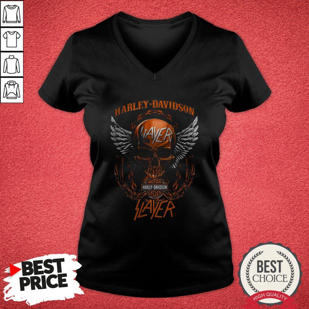 Official Skull Harley Davidson Motorcycles Slayer T-Shirt