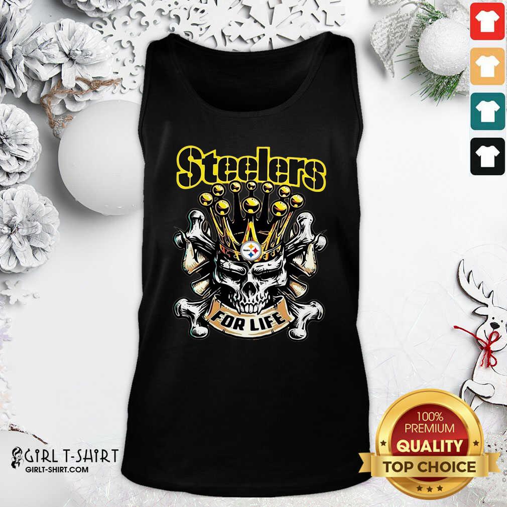 Official Skull Pittsburgh Steelers For Life Shirt