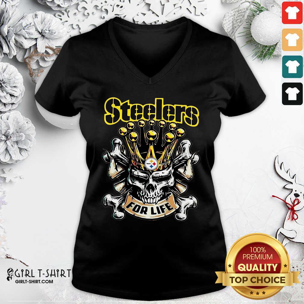 Official Skull Pittsburgh Steelers For Life Shirt