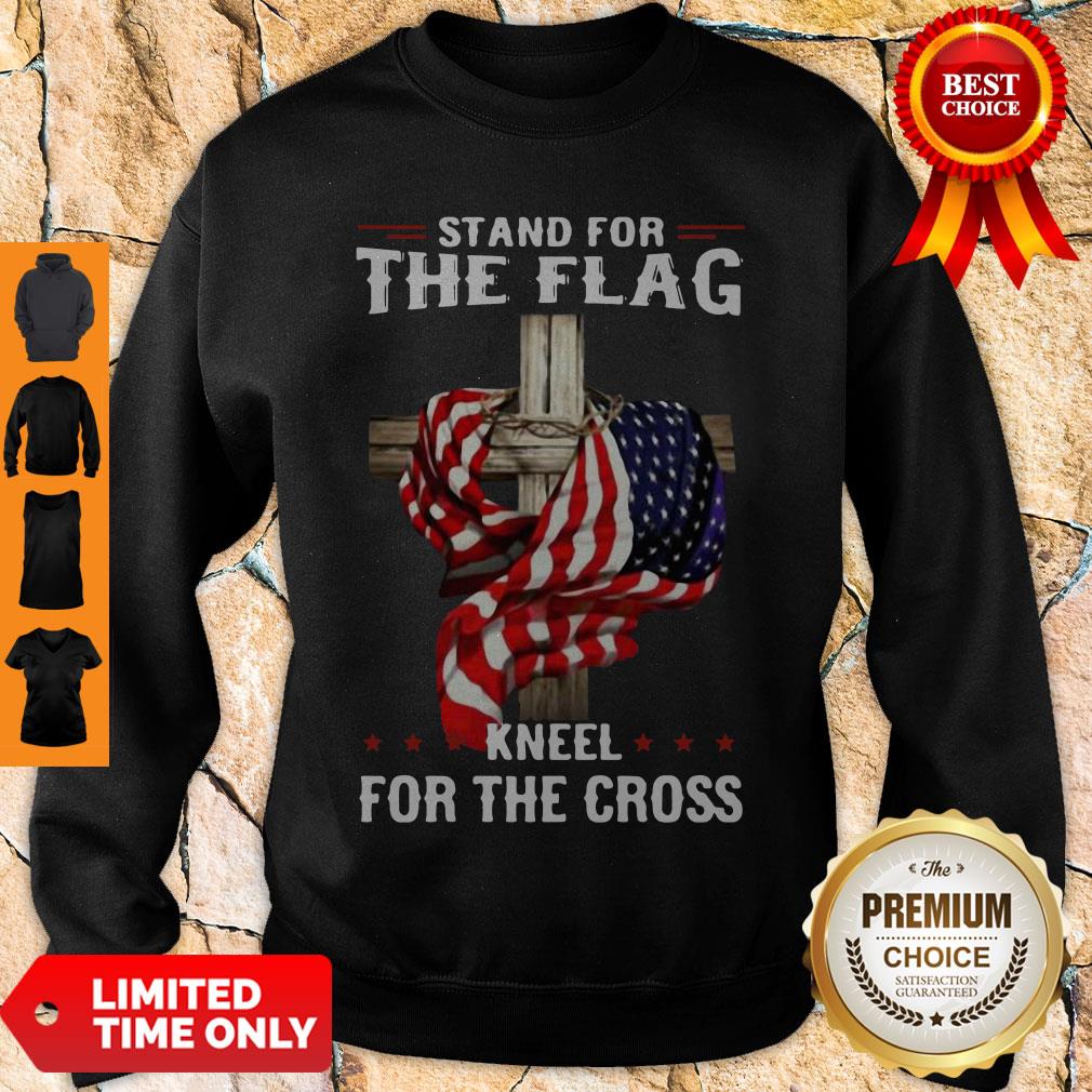 Official Stand For The Flag Kneel For The Cross Shirt