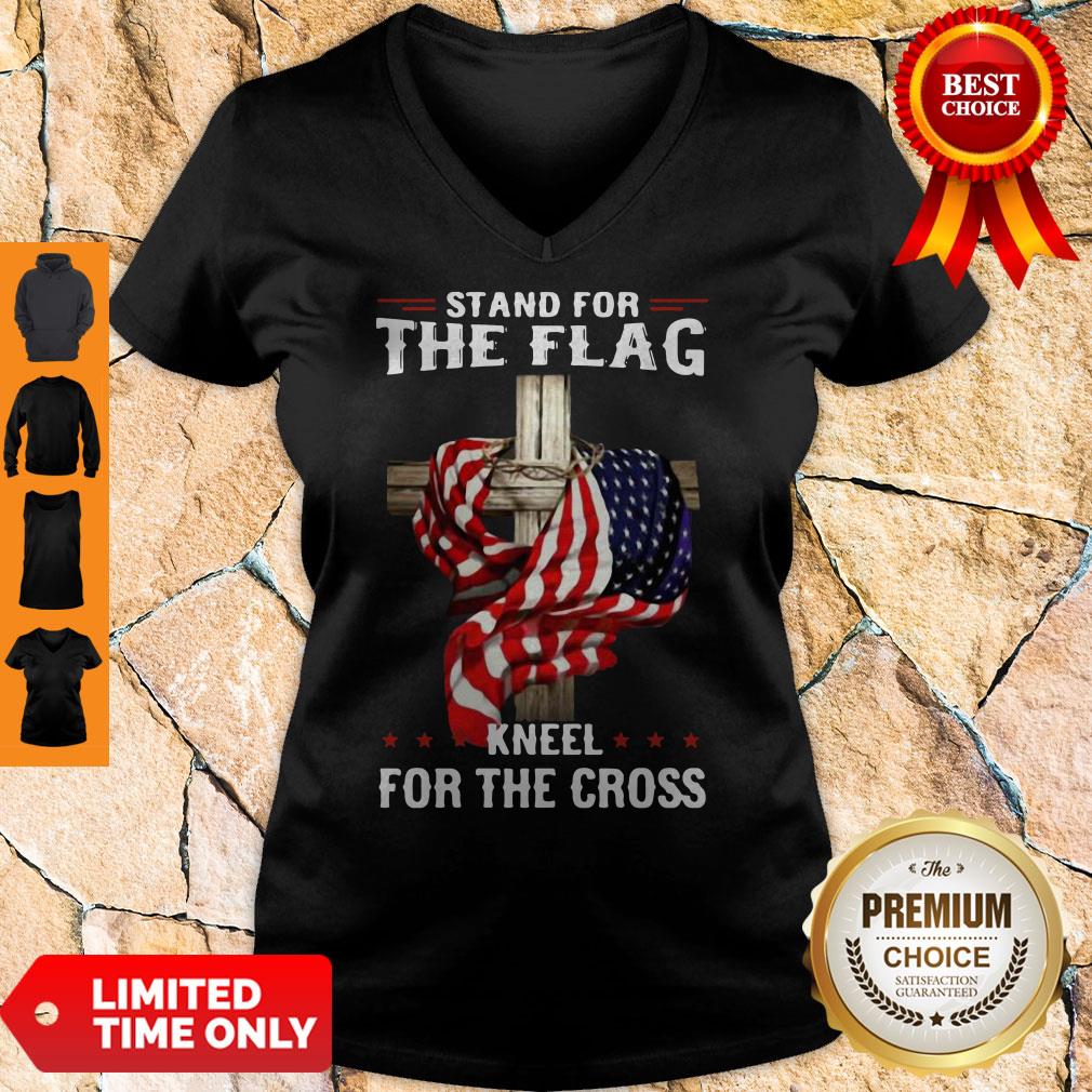Official Stand For The Flag Kneel For The Cross Shirt