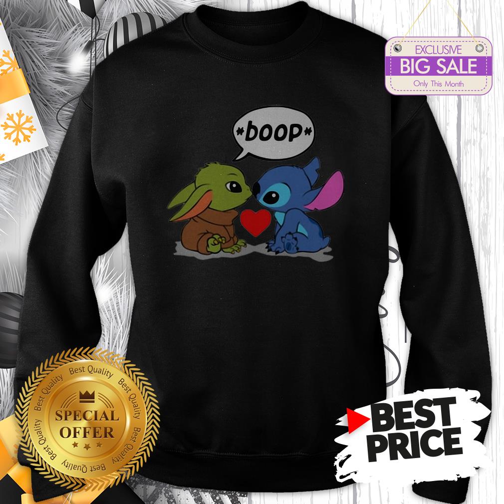 Official The Very Baby Yoda Kiss Baby Stitch Boop Shirt