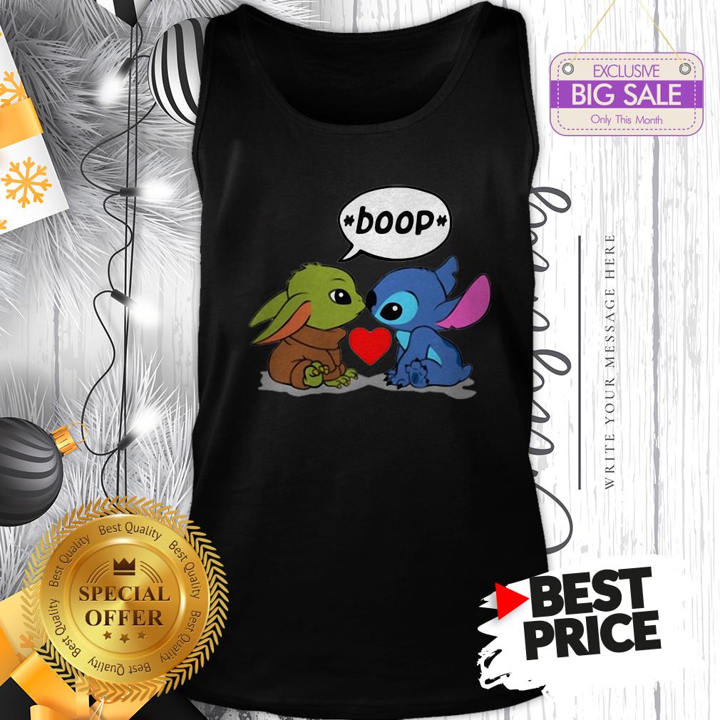 Official The Very Baby Yoda Kiss Baby Stitch Boop Shirt