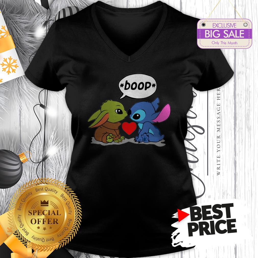 Official The Very Baby Yoda Kiss Baby Stitch Boop Shirt