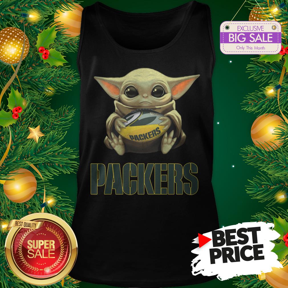 Official Top Baby Yoda Hug Green Bay Packer Shirt