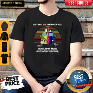 Official Snoopy I Like That Old Time Rock N Roll That Kind Of Music Just Soothes The Soul Vintage Shirt