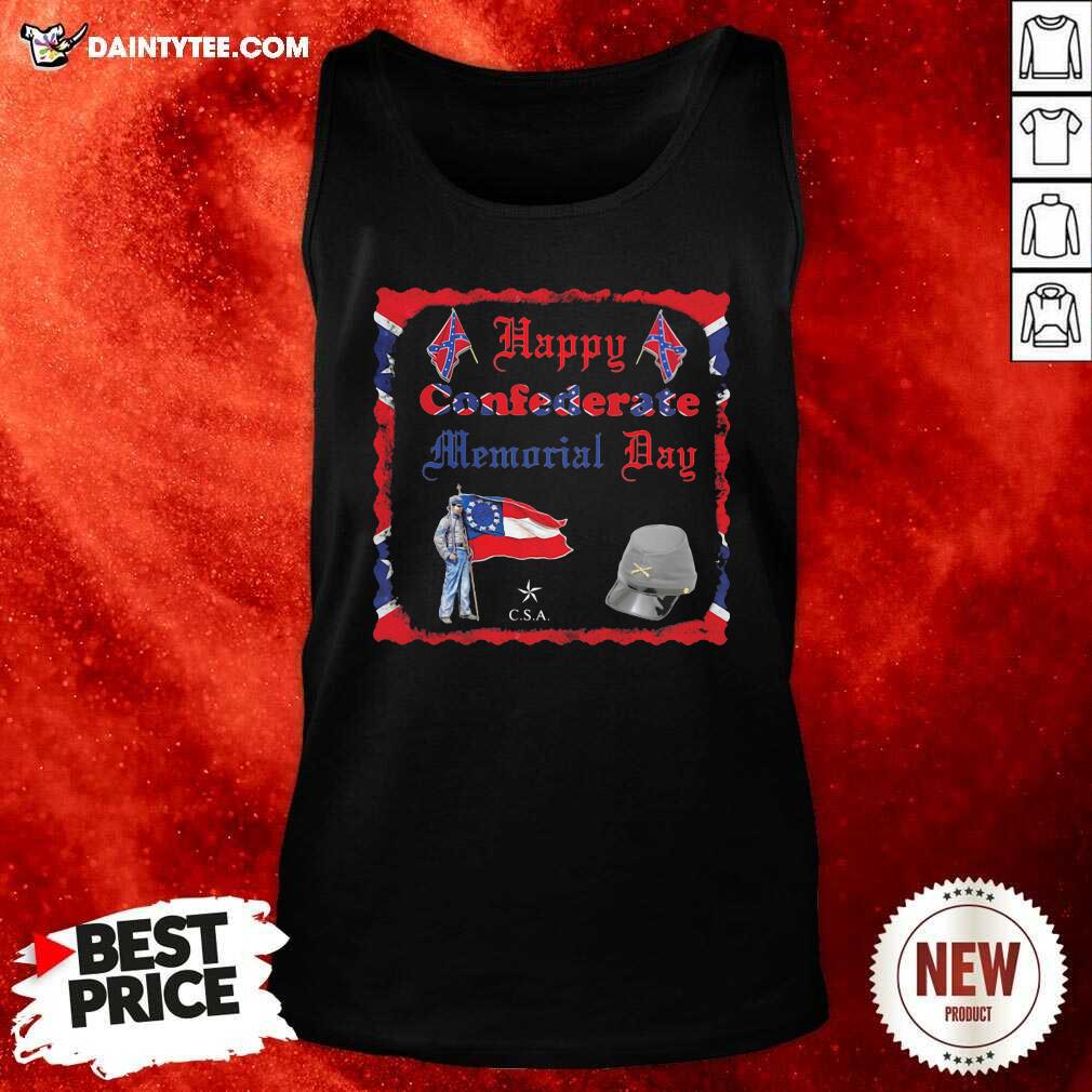 Original Happy Confederate Memorial Day Veteran Flag Shirt