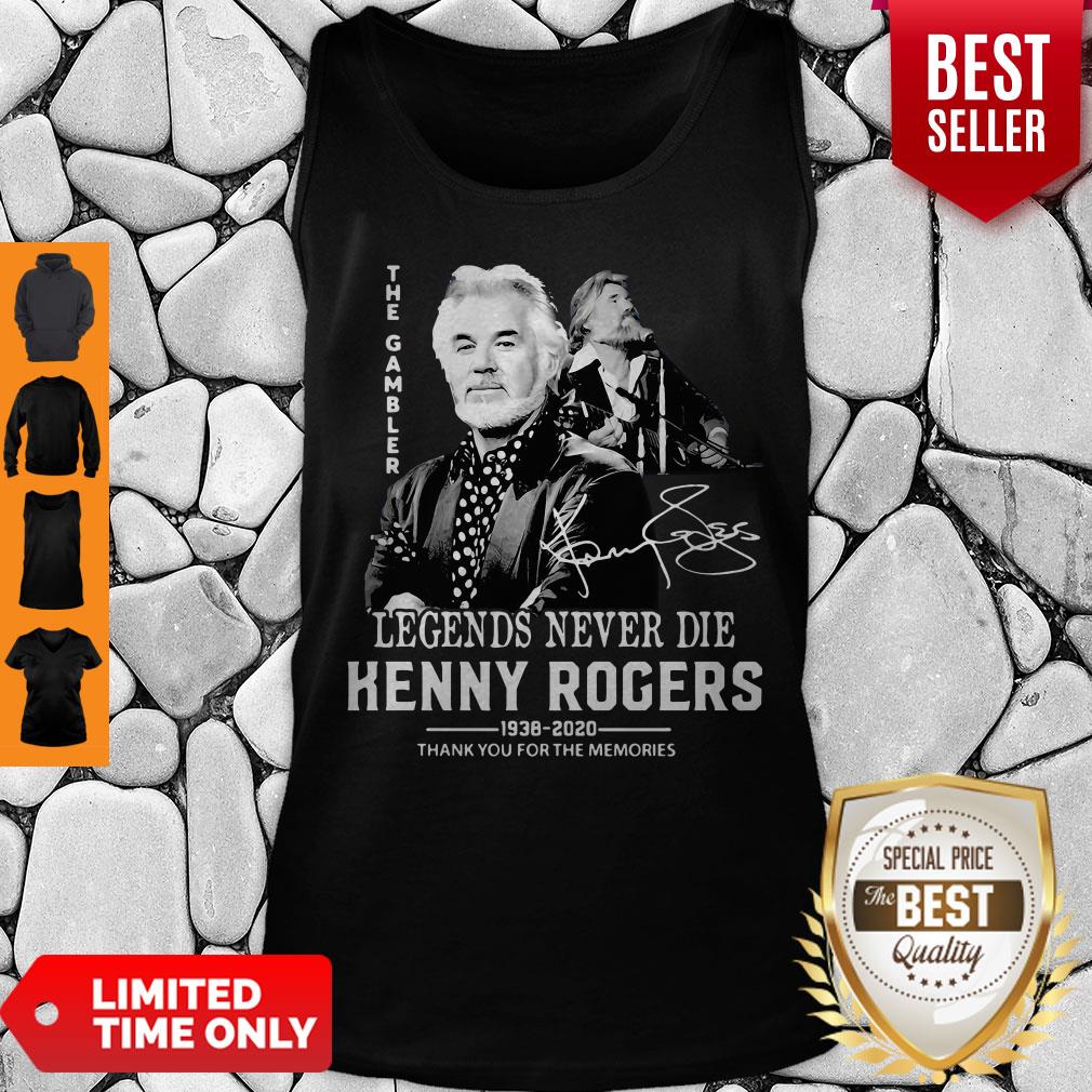 Original Legends Never Die Kenny Rogers Thank You For The Memories Shirt