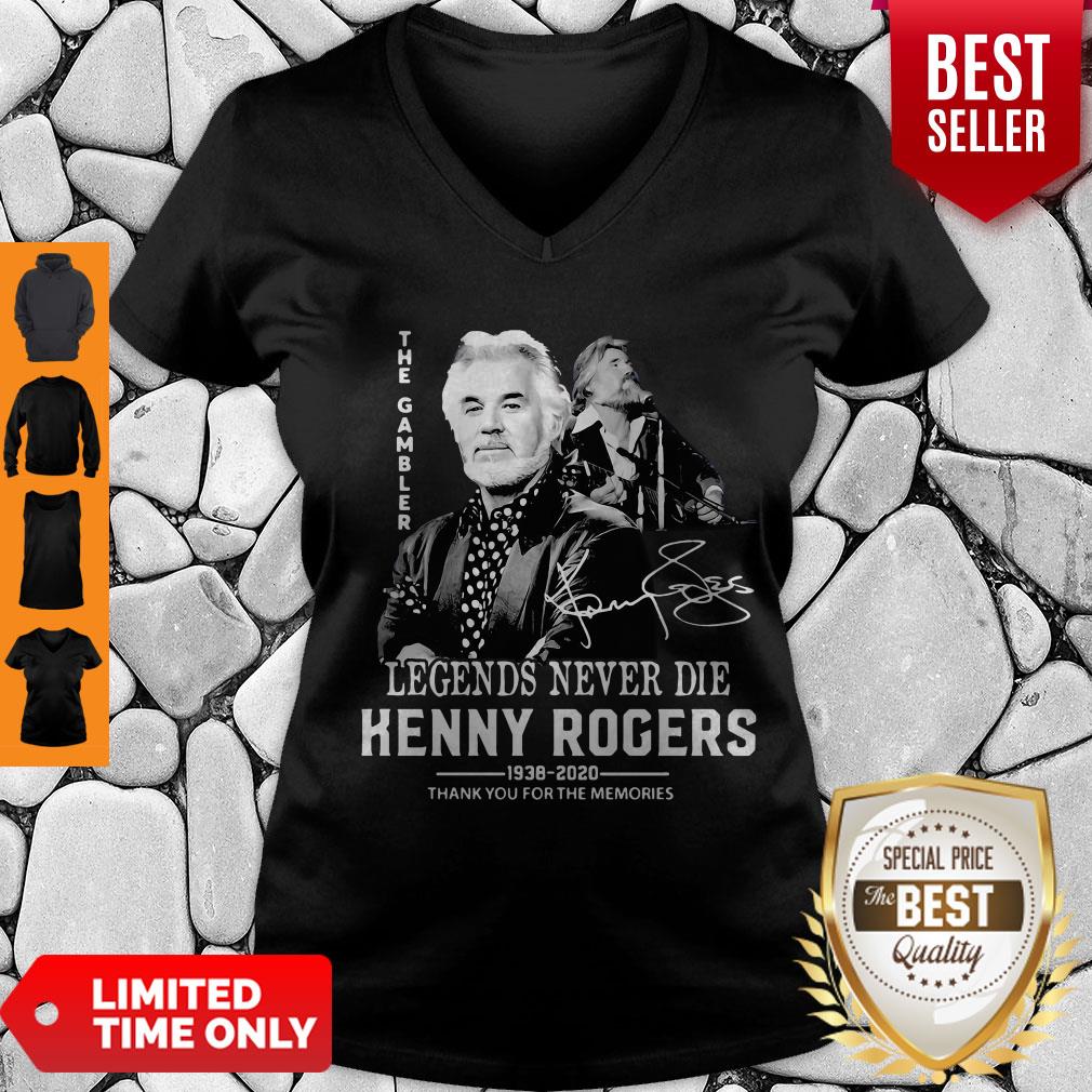 Original Legends Never Die Kenny Rogers Thank You For The Memories Shirt