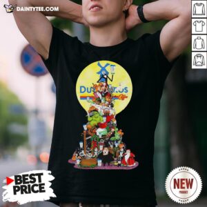 Awesome Nightmare Before Christmas All Characters Dutch Bros Coffee Shirt