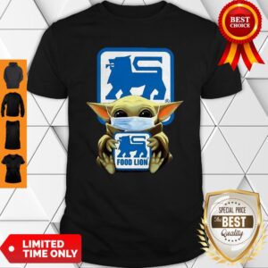 Star Wars Baby Yoda Mask Hug Food Lion COVID-19 Shirt