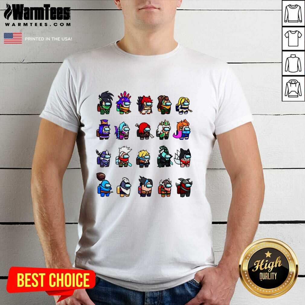 Perfect Among Us X League Of Legends Games Shirt