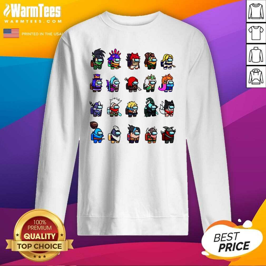 Perfect Among Us X League Of Legends Games Shirt