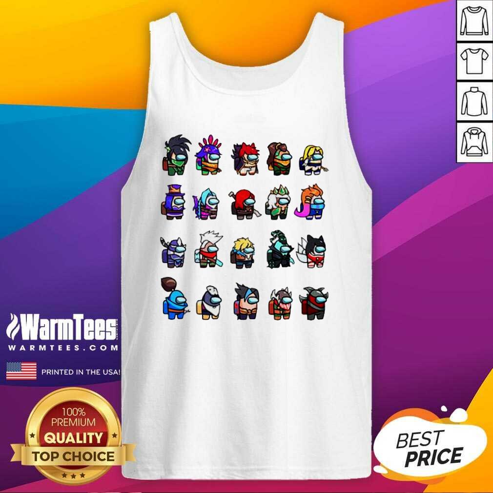 Perfect Among Us X League Of Legends Games Shirt