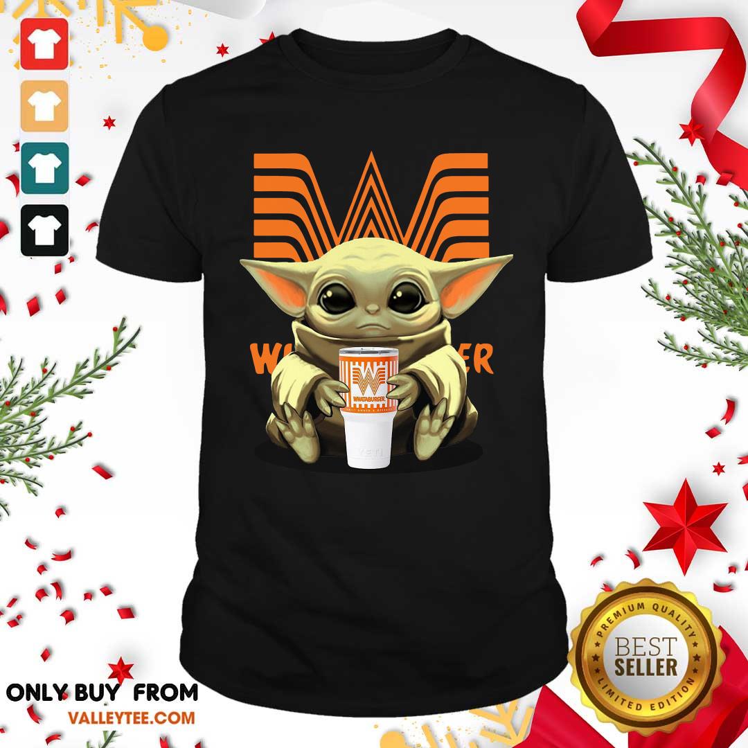 Perfect Baby Yoda Hugs Whataburger Shirt