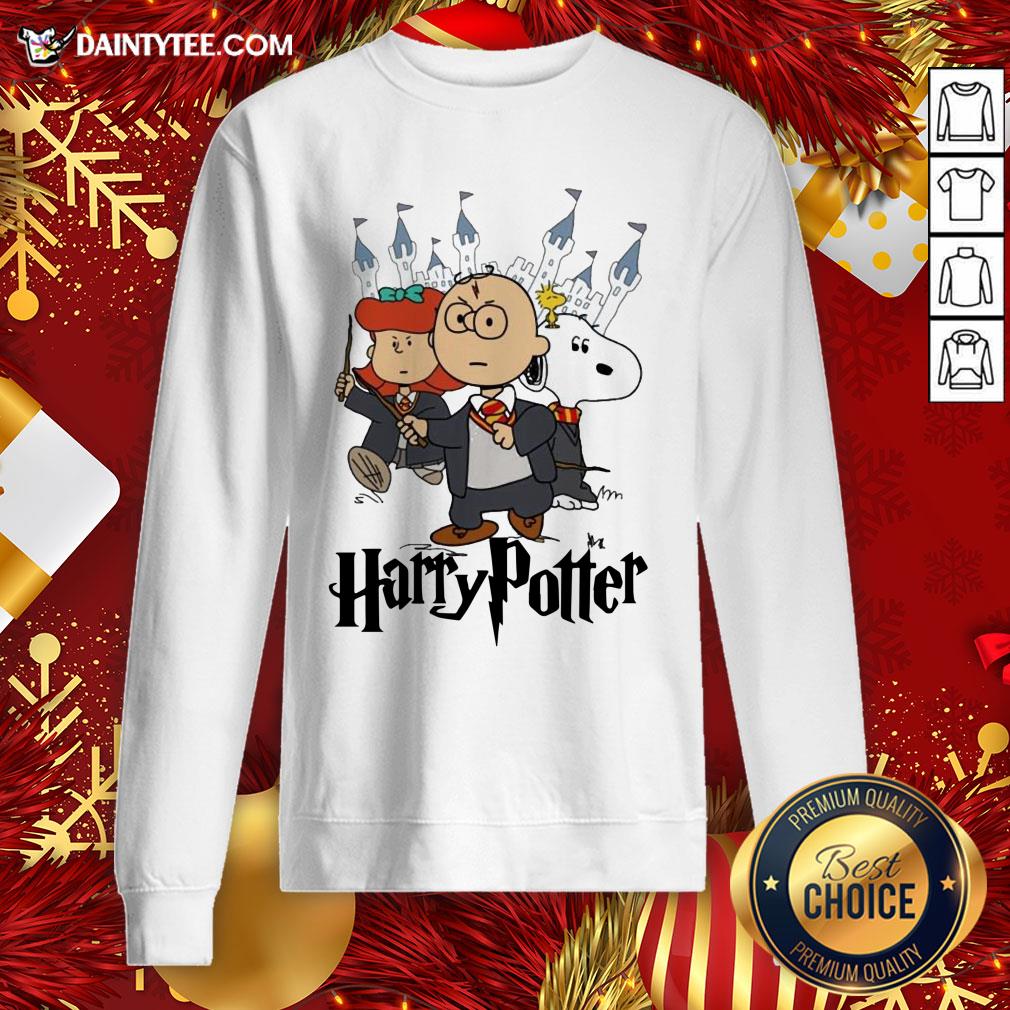 Perfect Snoopy Charlie Brown Lucy Van Pelt Harry Potter Shirt
