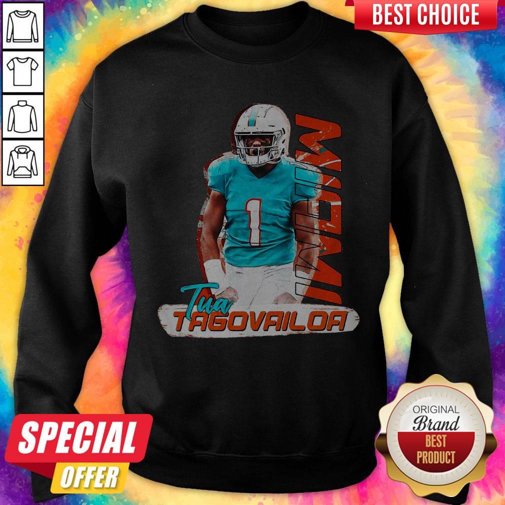 Premium 1 Tua Tagovailoa Miami Dolphins Football T-Shirt
