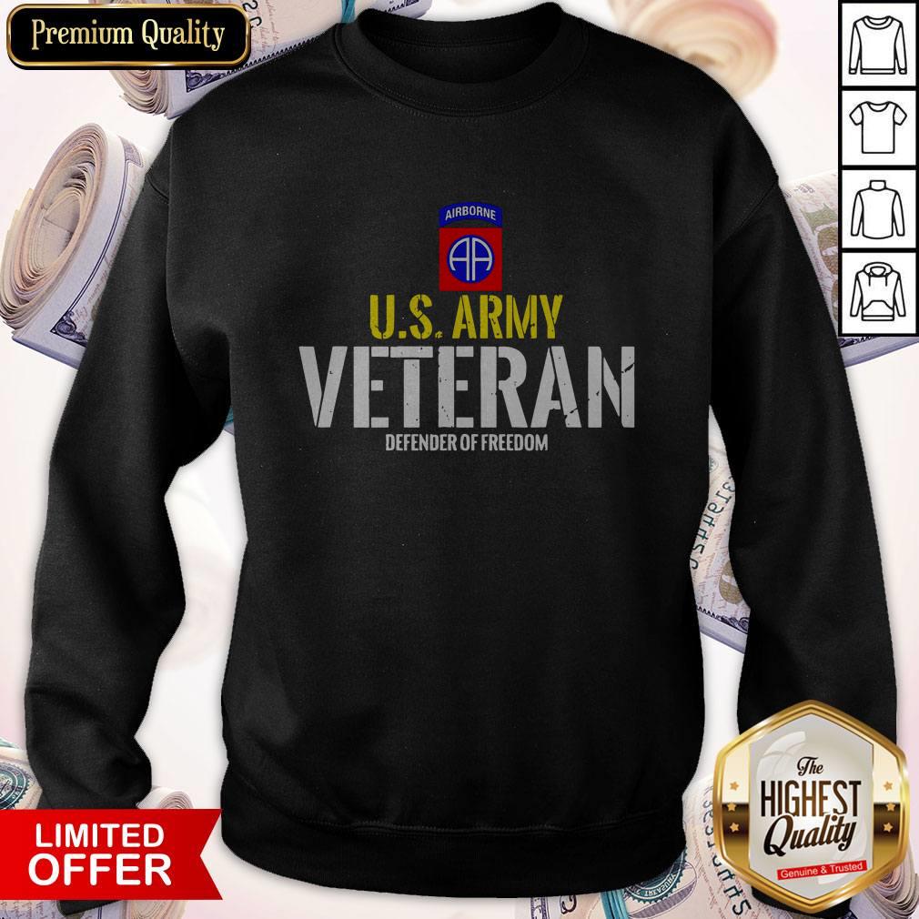 Premium Airborne U.S Army Veteran Defender Of Freedom Shirt