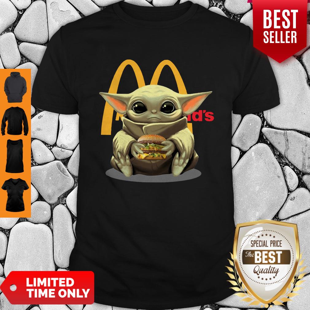 Premium Baby Yoda Hug McDonald’s Shirt