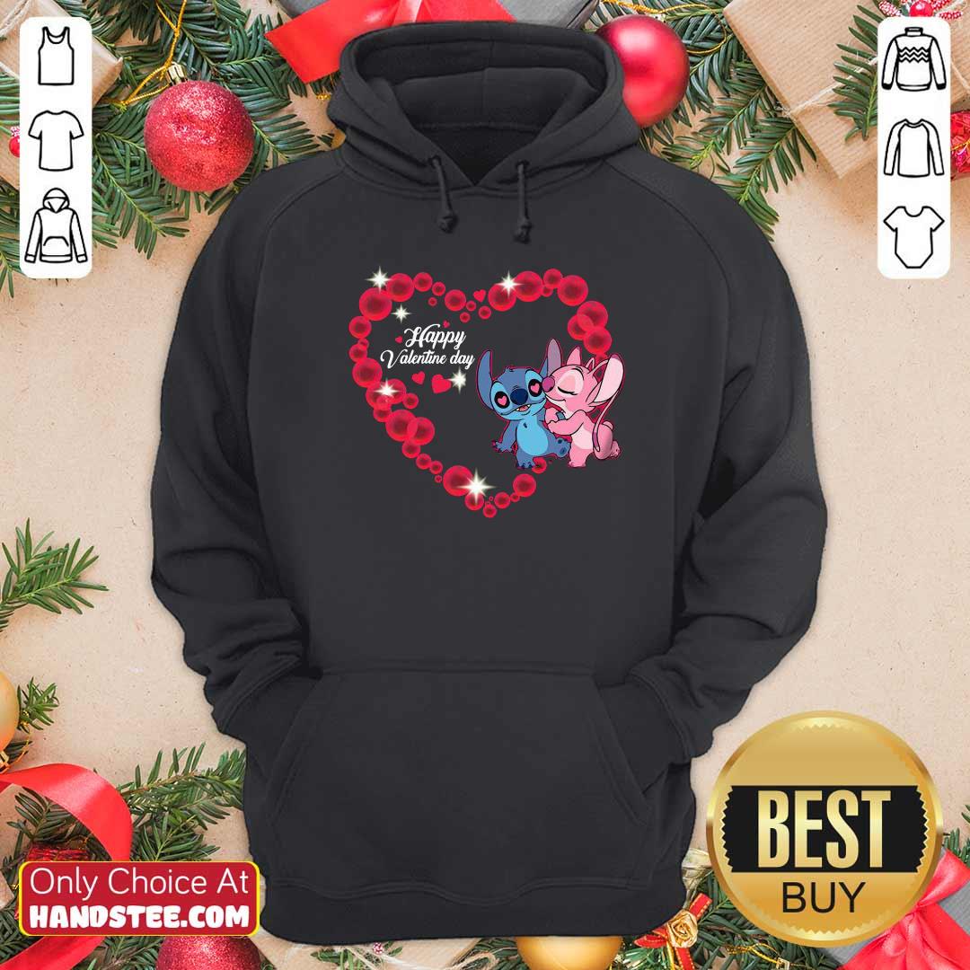 Premium Disney Stitch And Lilo Happy Valentine Day Shirt