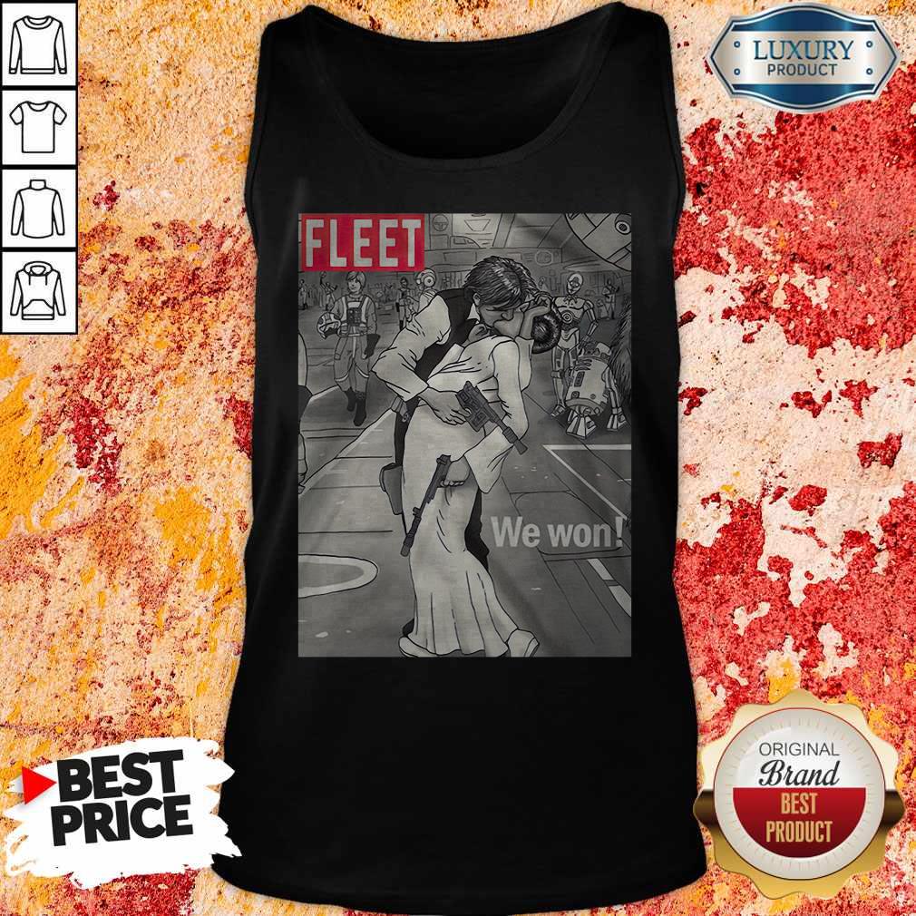 Premium Fleet We Won Han And Leia Shirt