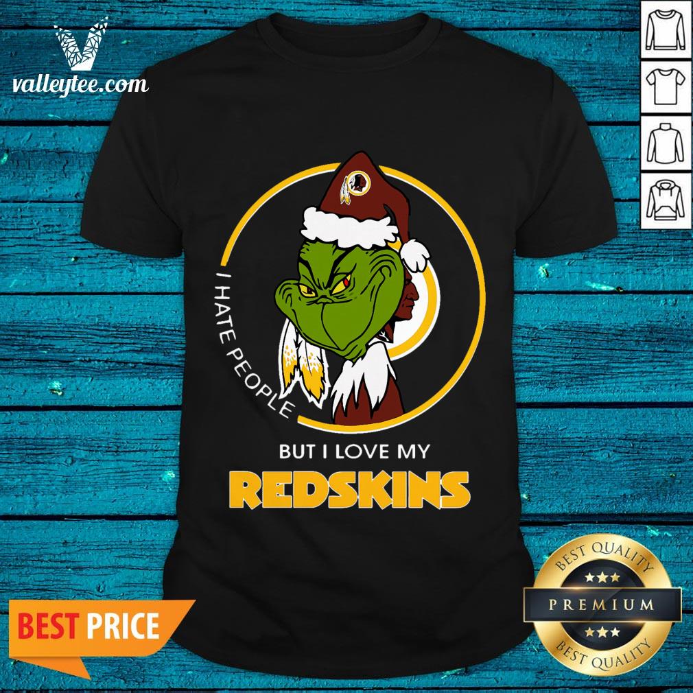 Premium I Hate People But I Love My Redskins Shirt