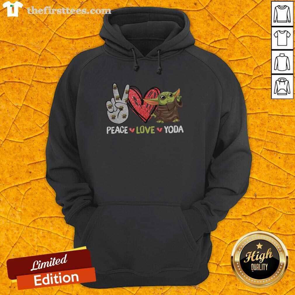 Premium Peace Love Baby Yoda Shirt