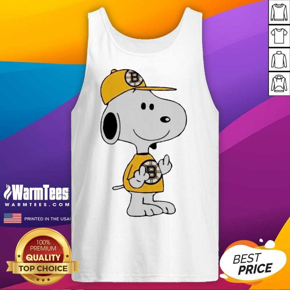 Premium Snoopy Boston Bruins NHL Middle Fingers Fuck You Shirt
