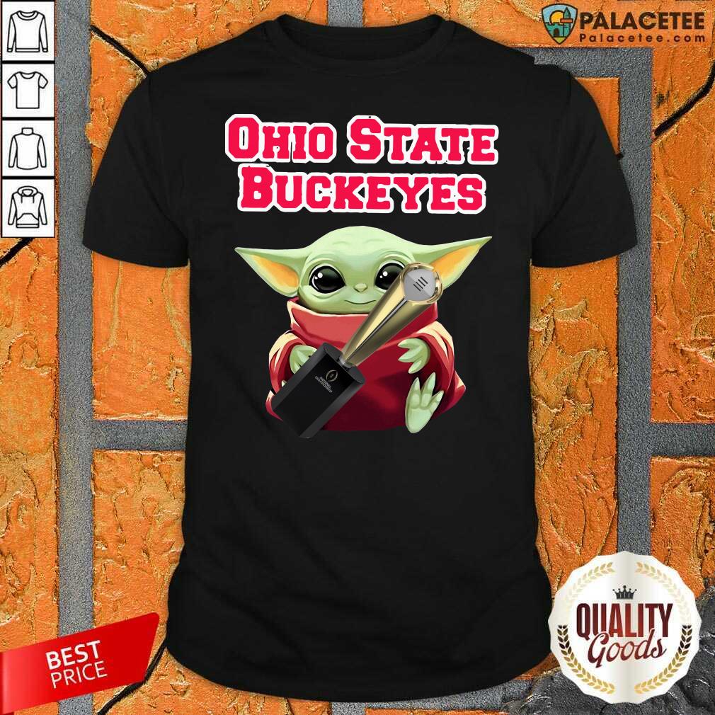 Pretty Baby Yoda Ohio State Buckeyes Shirt