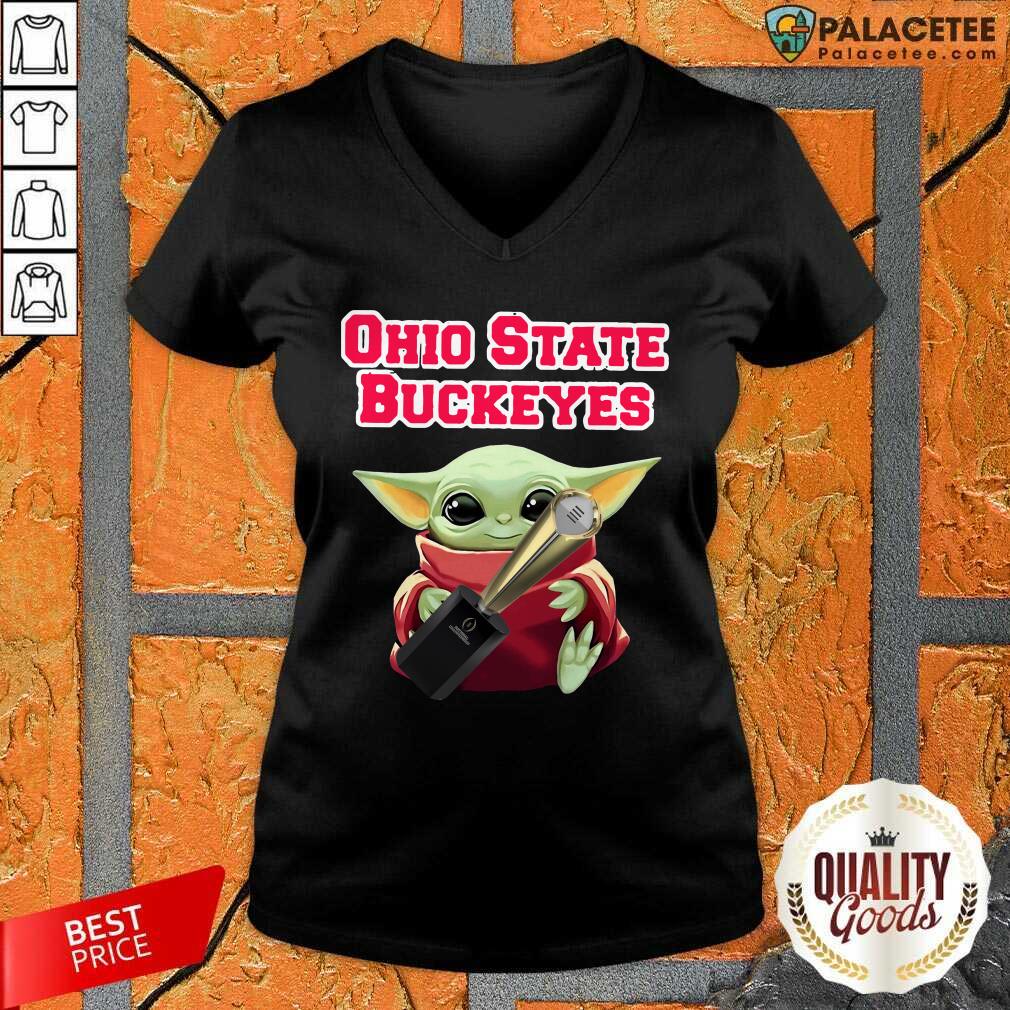 Pretty Baby Yoda Ohio State Buckeyes Shirt