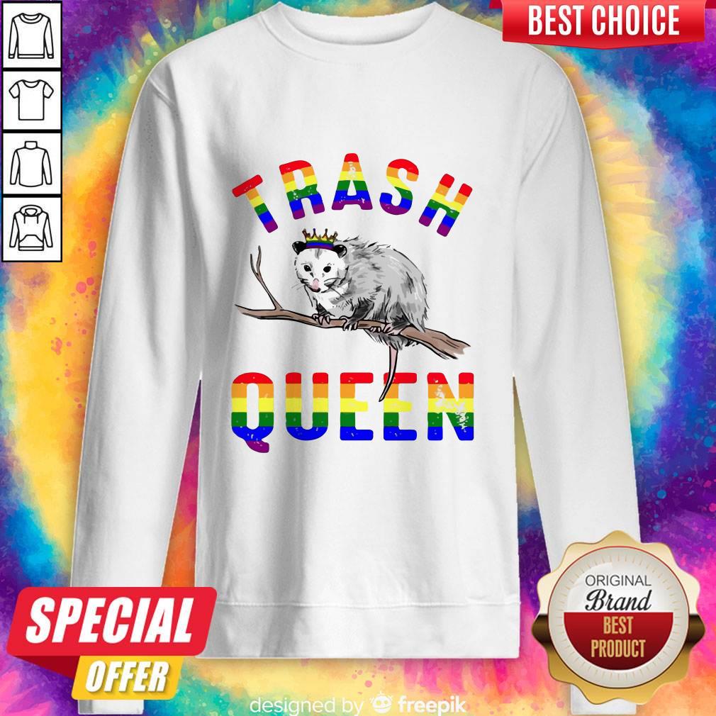 Pretty LGBT Opossum Trash Queen Shirt