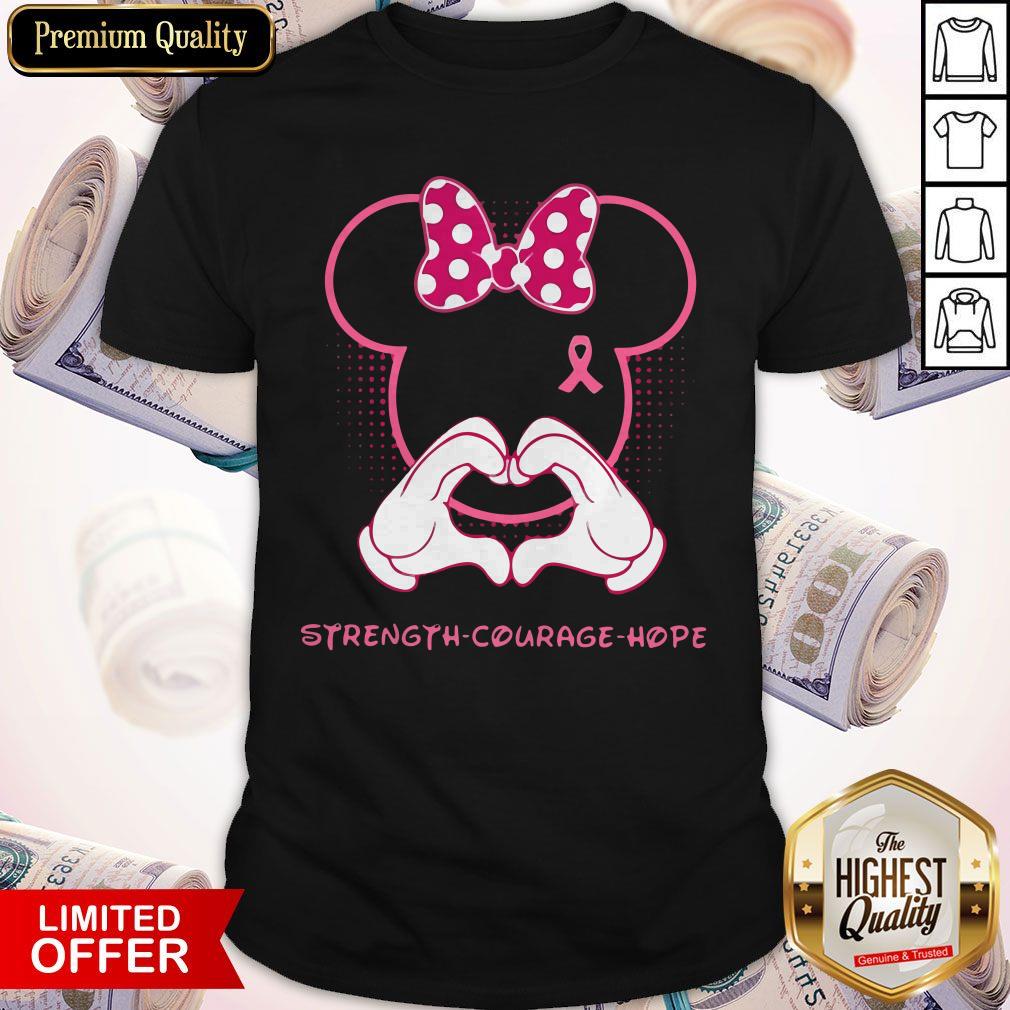 Pretty Minnie Mouse Strength Courage Hope Shirt
