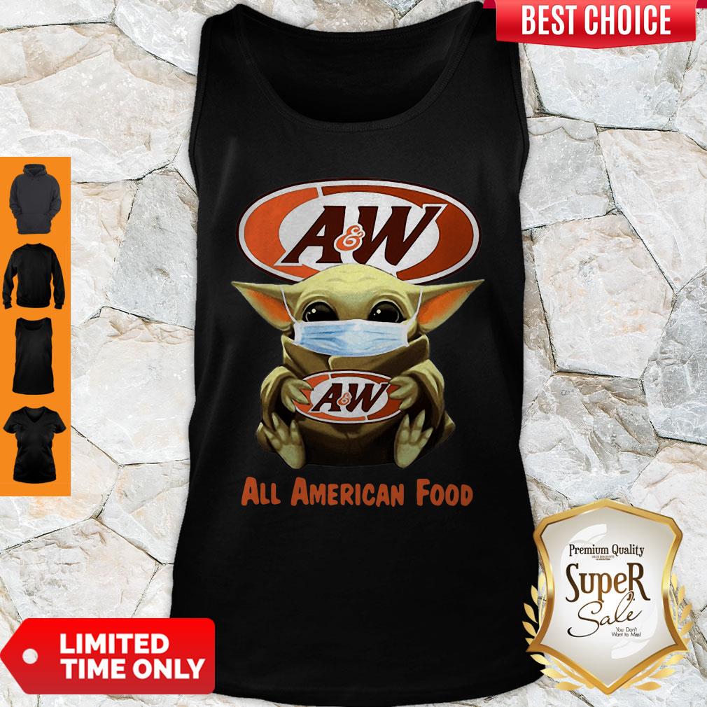 Pretty Star Wars Baby Yoda Mask Hug Aw All American Food Covid-19 Shirt